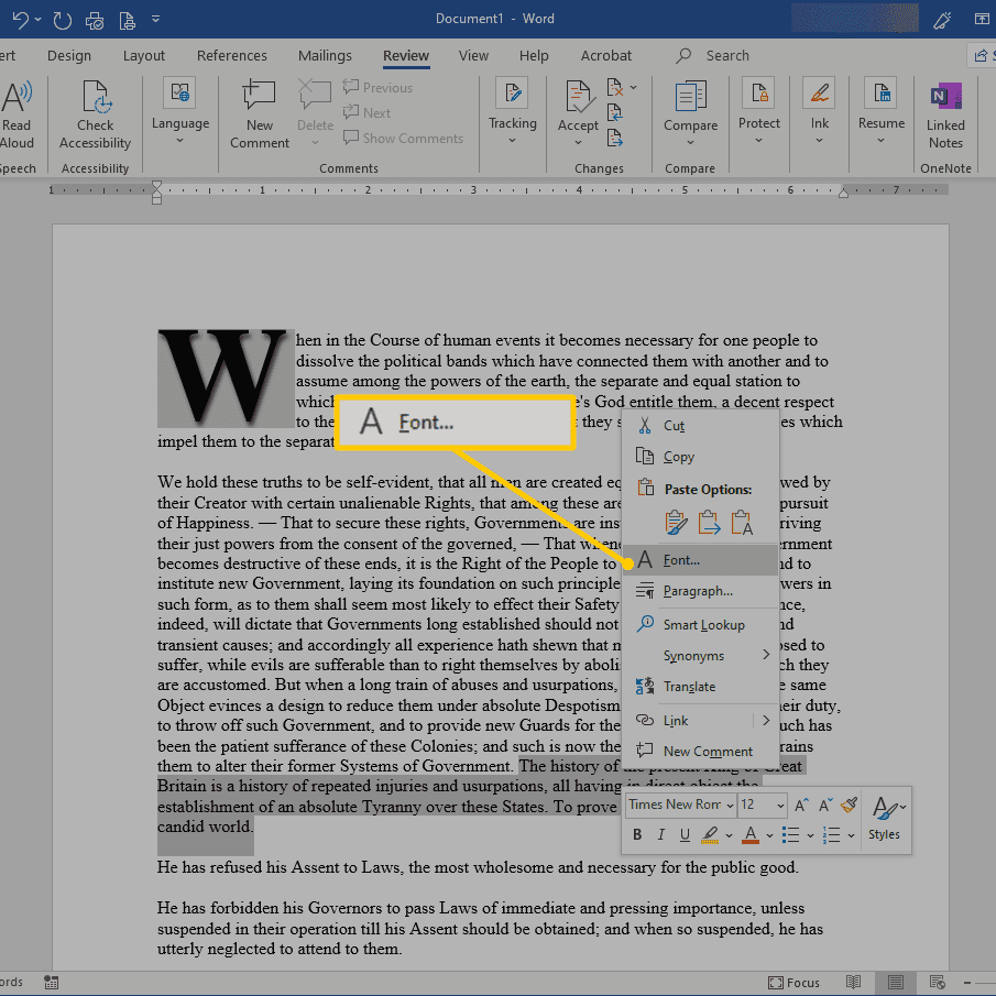 what is show hide in word